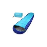 Sac de couchage bleu 2 fermetures poids plume 700g