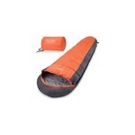 Sac de couchage orange / gris 700g 2 fermetures l�ger