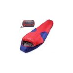 Sac de couchage sarcophage 230x82cm bleu rouge jusque - 13�