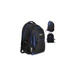 Sac � dos - sac �cole sport randonn�e voyage camping - cartable - noir et bleu