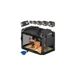 Sac de transport pour chien anthracite m 60x42x44cm pliable