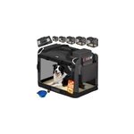 Sac de transport pour chien anthracite xl 82x56x58cm pliable Sac de transport pour chien anthracite xl 82x56x58cm pliable