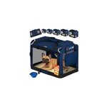 Sac de transport pour chien bleu m 60x42x44cm pliable