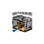 Sac de transport pour chien gris s 50x34x36cm pliable