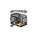 Sac de transport pour chien gris s 50x34x36cm pliable