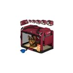 Sac de transport pour chien rouge s 50x34x36cm pliable