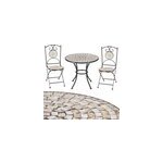 Salon de jardin de balcon bilbao en mosa�que 2 + 1