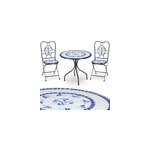Salon de jardin de balcon neptune en mosa�que 2 + 1