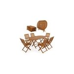 Salon de jardin boston 7 pi�ces acacia