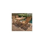 Salon de jardin sunrise 5 pi�ces 100% teck