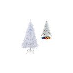 Sapin de no�l artificiel blanc 180 cm 533 branches et pied