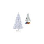 Sapin de no�l artificiel blanc 180 cm 533 branches et pied