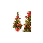 Sapin de no�l artificiel d�cor� 36 cm avec minuteur