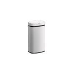 Sensor poubelle en acier inoxydable blanc 50l