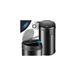 Sensor poubelle noir inox 30 litres