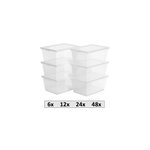 Set de 12 bo�tes de rangement bac chaussure couvercle empilable transparent
