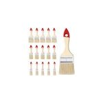 Set de 15 pinceaux en bois rouge professionnel 3 tailles