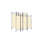 Set de 2 paravents lucca cr�me 180x163cm