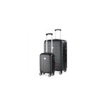 Set de 2 valises rigides exopack noires m / xl de 38l et 105l