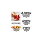 Set de 3 passoires acier inoxydable, 3 tailles, passoire, ustensile pour cuisine