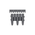 Set de 4 bordures de jardin gris - d�limitation jardin fleurs aspect rondin