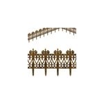 Set 6 bordures laitons jardin pelouse plate - bande d�limitation s�paration