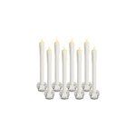 Set de 8 bougies led en cire v�ritable lumi�re blanc chaud