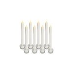 Set de 8 bougies led en cire vritable lumire blanc chaud