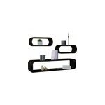 Set d'�tag�res cube en trois parties finition laqu�e maison d�coration