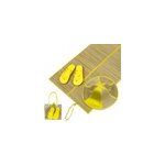 Set de plage rose 4 pi�ces avec sac tapis chapeau tongs