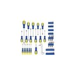 Set de tournevis et embouts 76 pi�ces acier vanadium cl�s douilles outils