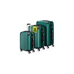 Set de valises rigides baseline 3pcs vert abs