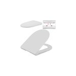 Si�ge de toilette avec fermeture � amortisseur - abattant wc - montage rapide
