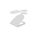 Si�ge de toilette avec fermeture � amortisseur - abattant wc - montage rapide