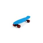Skateboard bleu rouge planche � roulettes