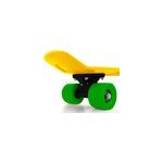 Skateboard r�tro jaune - mini planche � roulettes en pvc jeux glisse