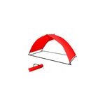 Skincom - abris plage camping auvent pare - soleil avec sac de transport - rouge