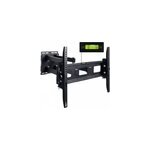 Support mural fixation murale tv �cran led / lcd / plasma 2 bras acier noir