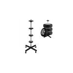 Support pneus pivotant - 4 roues compl�tes max 225 mm - stockage garage sous - sol