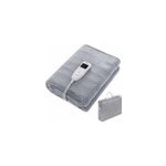 Sur - matelas chauffant gris 150x80cm 60w