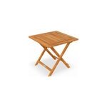 Table d'appoint de jardin 46x46cm pliable en bois d'acacia