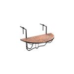 Table de balcon tablette suspendue 76 x 40cm en mosaique motif roma