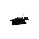 Table basse new york 76x76cm rotative - noir laqu�