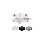 Table basse new york blanche 72x72cm rotative Table basse new york blanche 72x72cm rotative