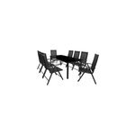 Table et chaises de jardin bern noir anthracite 9pcs Table et chaises de jardin bern noir anthracite 9pcs