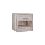 Table de chevet aspect ch�ne 39x28x41cm