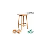 Table haute pliable en bois massif naturel 110cm