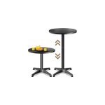 Table haute ronde 60cm réglable en hauteur 70 - 115cm Table haute ronde 60cm réglable en hauteur 70 - 115cm