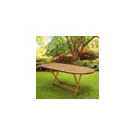 Table de jardin boston en bois d'acacia 160x85x74cm pliable