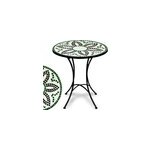 Table mosa�que 60cm flora pour jardin